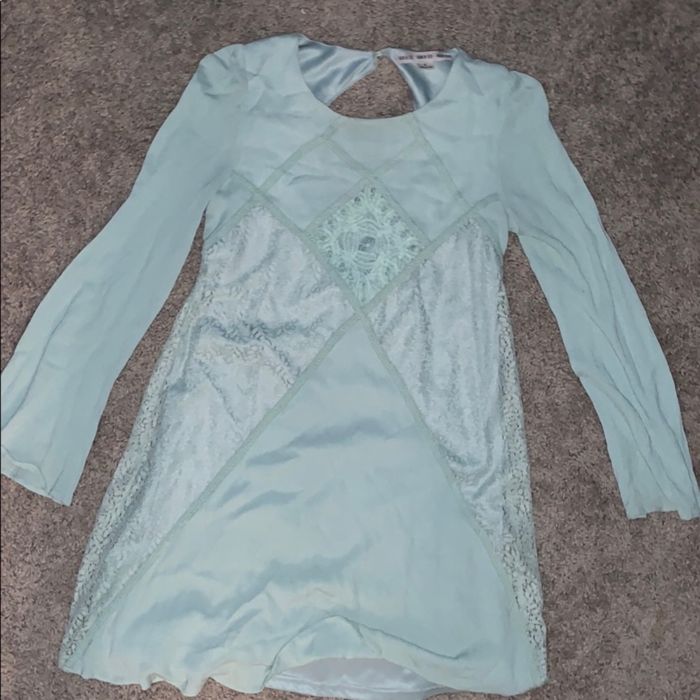 Mint Boho Lace Dress